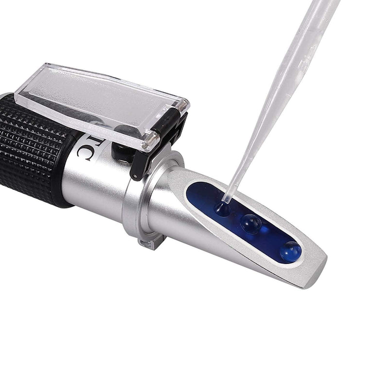 AUTOUTLET 3-in-1 Honey Refractometer for Honey Moisture, Brix and Baume, 58-90% Brix Scale Range, Honey Moisture Tester with ATC, Ideal for Honey, Milk, Sugar Syrup, Fruit jam and Molasses, Beekeepers Honey Baume Refractometer