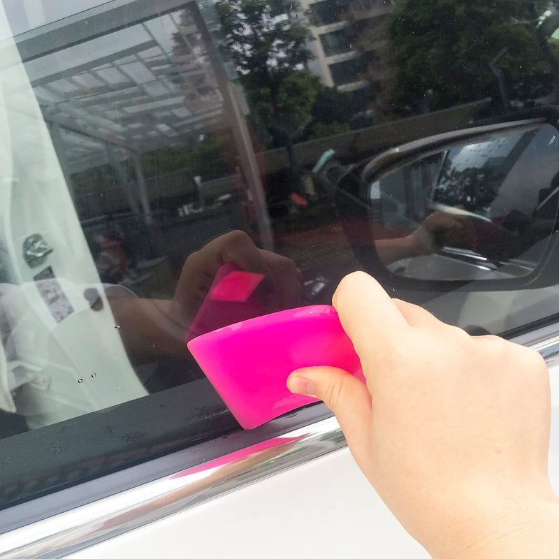 Gomake PPF Squeegee Kit 5 in 1 Anti-Scratch Soft TPU Squeegee for Vinyl,Small Tint Squeegee Water Blade Scraper for Paint Protection Film,Vinyl Wrap/Window Tint Tools, Mirror/Window/Household Cleaning