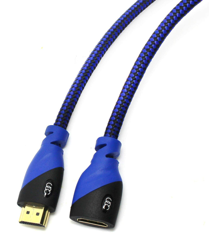 [AUSTRALIA] - HDMI Extender - Male to Female, Extension Cable (15 Feet) High-Speed HDMI Cable (2.0b) 4k Resolution - Supports 3D, Full HD, 2160p, Audio Return Channel (Latest Version) - 15ft 