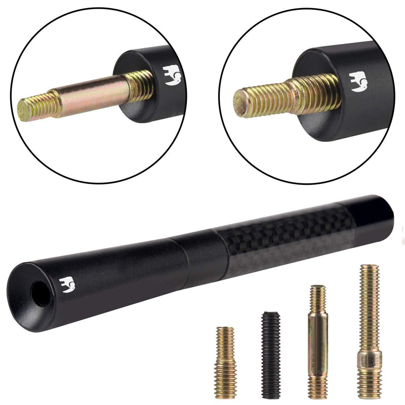 [AUSTRALIA] - ONE250 Antenna, Compatible with Toyota Tundra All Models (1999-2023) & Toyota Tacoma Models (1995-2016) - Designed for Optimized FM/AM Reception (Black) Black 