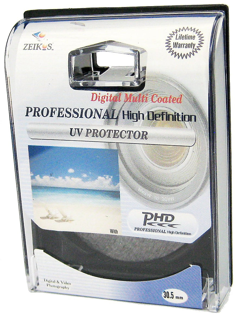 Zeikos 30.5mm Multi-Coated UV Filter For Sony PC-350, DCR-SR45 & Any Other 30.5mm Lens Camera