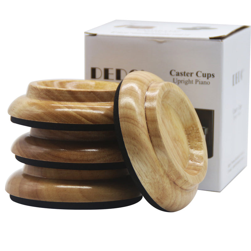 Piano Caster Cups Upright Piano Caster Cups Wood coasters Cups natural