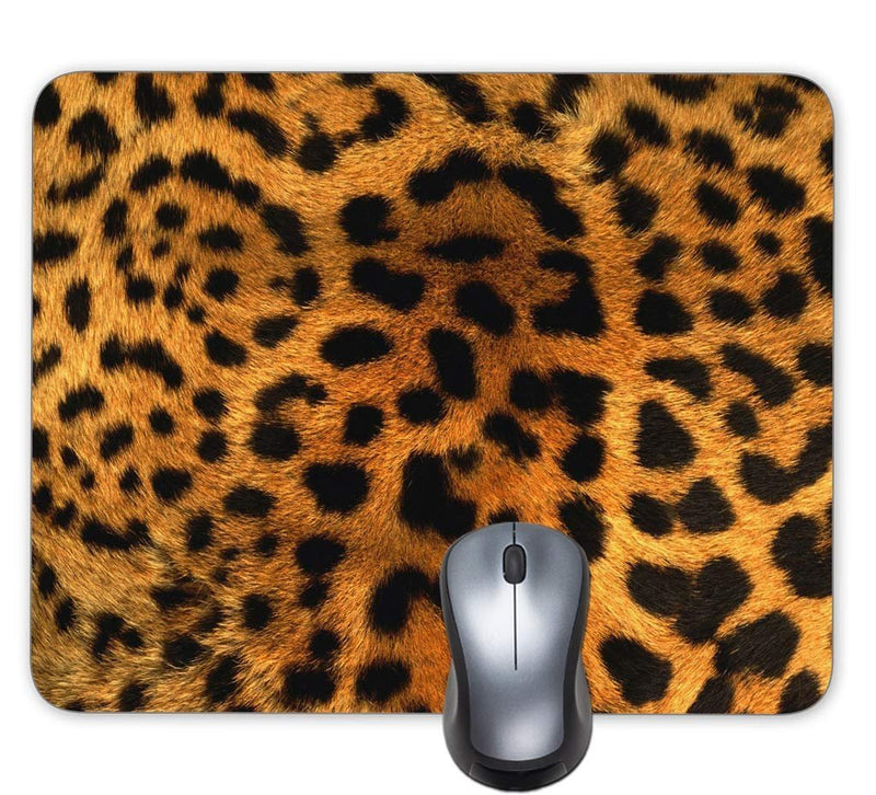 Progrian Animal Print Leopard Custom Mouse Pad Office Mouse Mat Keyboard Pad Waterproof Material Non-Slip Personalized Mouse pad