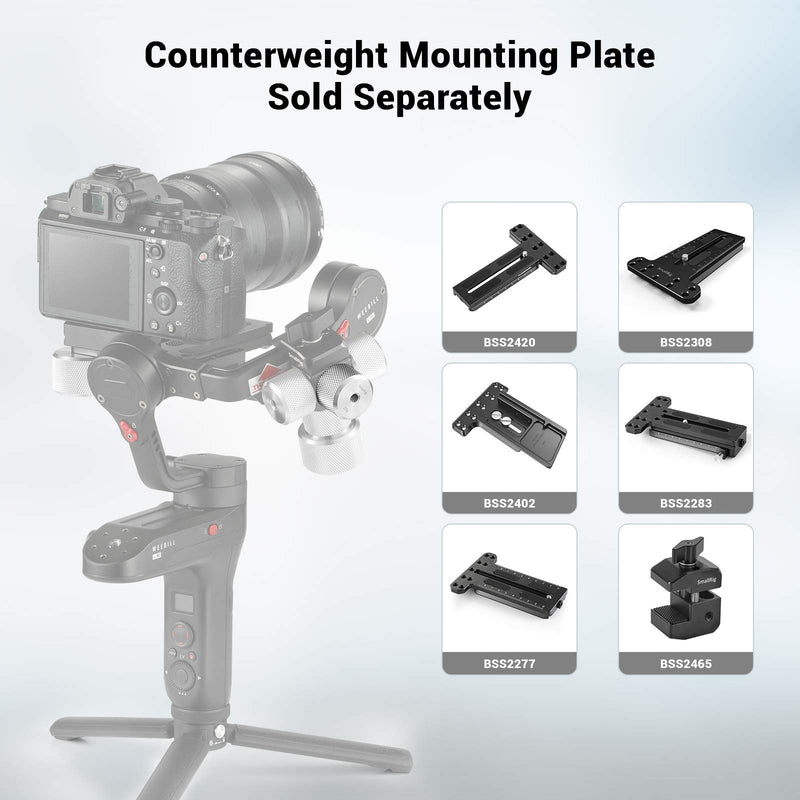 SMALLRIG Removable Counterweight 100g for DJI Ronin S / Ronin RS 2 / Ronin-SC / Ronin RSC 2 and Zhiyun Gimbal Stabilizers – 2284