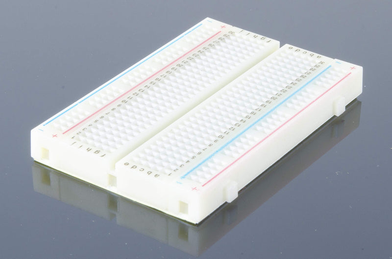 ACROBOTIC 3-Pack White Solderless Half Breadboard 400 Tie Points with 4 Power Rails and Double Sided Tape for Raspberry Pi and Arduino Pins Prototype PCB Board