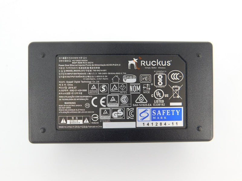 Ruckus Zoneflex PoE Injector 902-0162-US00 (10/100/1000 Mbps, Includes US Power Adapter