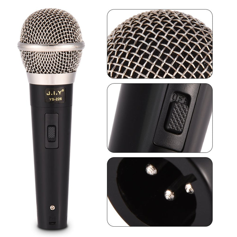 Professional Handheld Wired Recording Condenser Microphone, Ideal for Karaoke/Vocal Music Performance/Conference, Professional Dynamic Microphone