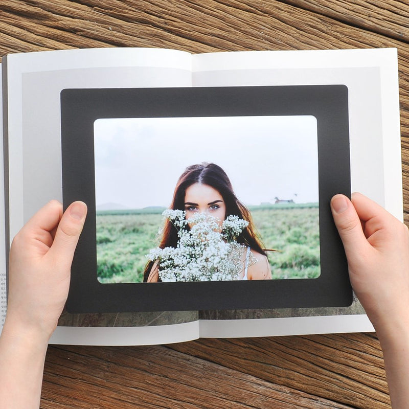 [AUSTRALIA] - Monolike Paper Photo Frames 6x8 Inch Black 15 Pack - Fits 6"x8" Pictures 6x8 Black 15p 