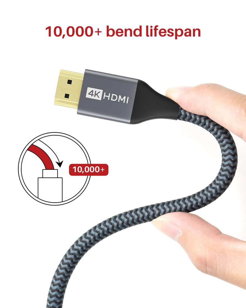 HDMI Cable 4K 3.3 ft, iVANKY High Speed 60Hz HDMI 2.0 Cable, 18 Gbps, 3840x2160p,3D,32AWG,HDCP 2.2, ARC, Dolby TrueHD,Compatible with Blu-ray Player, DVD Player, Fire TV,Ultra HD TV, Monitor,and More 3.3 ft