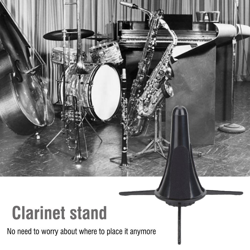 Vbest life Portable Clarinet Stand, Detachable Folding Clarinet Stand Folding Tripod Holder Wind Instrument Accessory