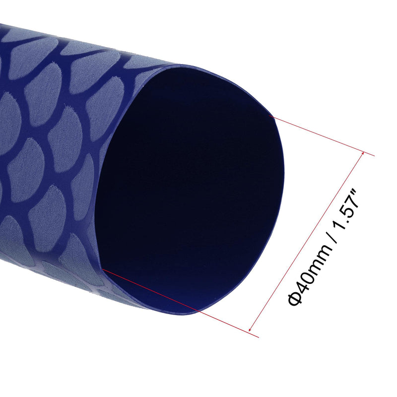 [AUSTRALIA] - uxcell Heat Shrink Wrap Tubing Sleeve for Fishing Rod Grips Handle, 63mm Flat 3.3ft 2:1 Ratio Blue 