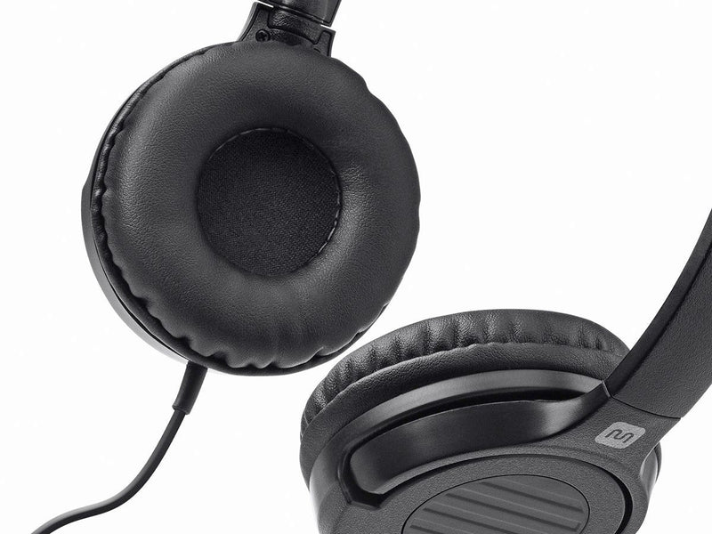 [AUSTRALIA] - Monoprice 113191 Hi-Fi Lightweight On-Ear Headphones with in-Line Play/Pause Controls and Built-in Microphone, Clear 