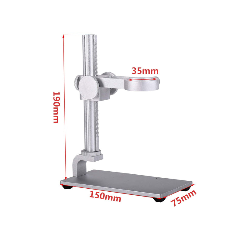 TOMALTIC Adjustable Aluminium Alloy Microscope Stand Holder Lifting Support for Microscope Camera