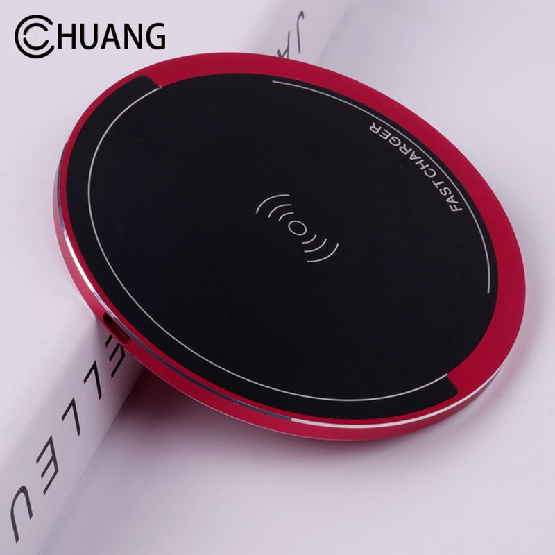 Chuang Wireless Charger,10W Wireless Charger for iPhone X/8/8 Plus, Fast Wireless Charging for Samsung Galaxy S9/S9 Plus/Note 8/S8/S8 Plus, (No AC Adapter)