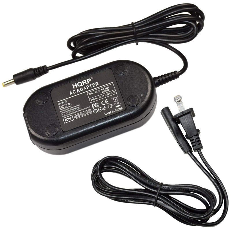 HQRP AC Adapter Compatible with JVC AC-V11U QAL1323-002 QAL-1323-002 AC-V10M GZ-HM40 GZ-HM50 GZ-E306 GZ-E306U GZ-V500 GZ-V500U GZ-HM670 GZ-R10 GZ-R30 GZ-R70 Camcorder Power Supply Charger