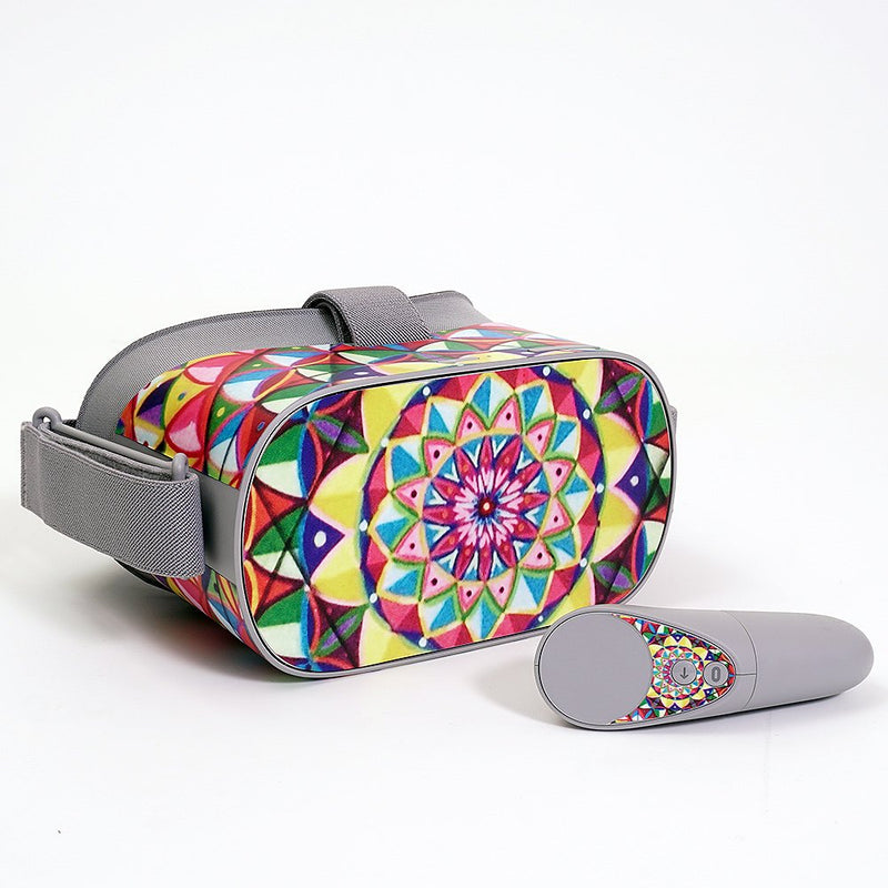 MightySkins Skin Compatible with Oculus Go Mobile VR - Colors Dont Run | Protective, Durable, and Unique Vinyl Decal wrap Cover | Easy to Apply, Remove, and Change Styles | Made in The USA
