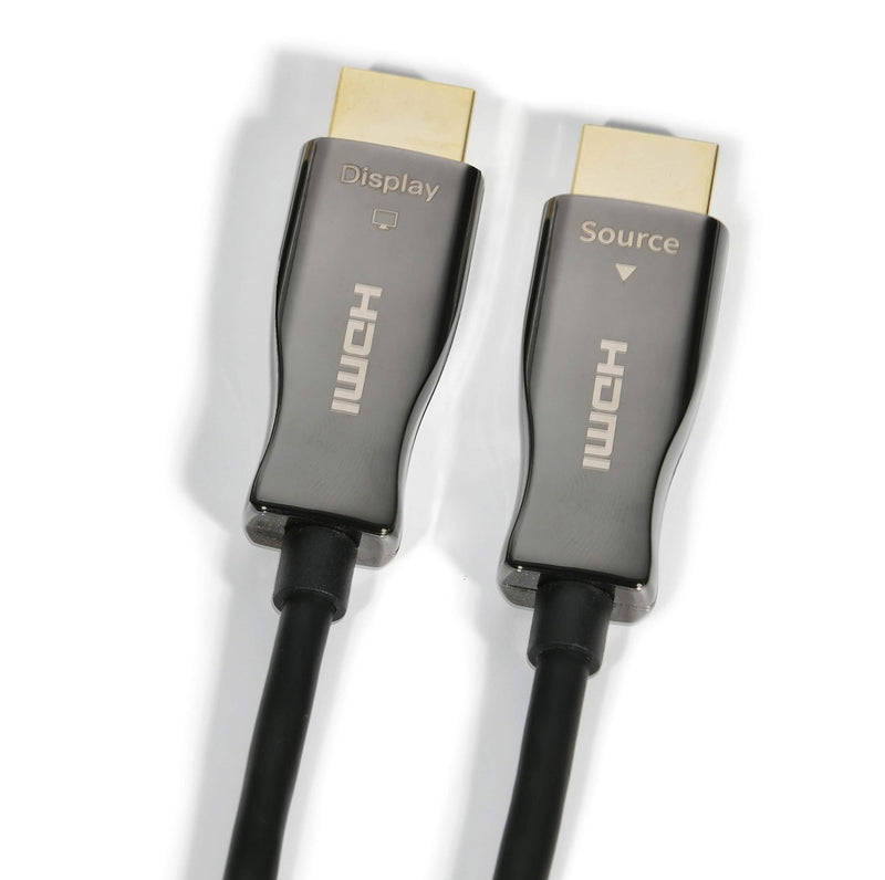 4K Fiber Optic HDMI Cable 50 Feet, HDMI 2.0 18Gbps, Supports 4K 60Hz(4:4:4, HDR10, ARC, HDCP2.2) 1440p 144Hz, One Direction 50Feet Metal