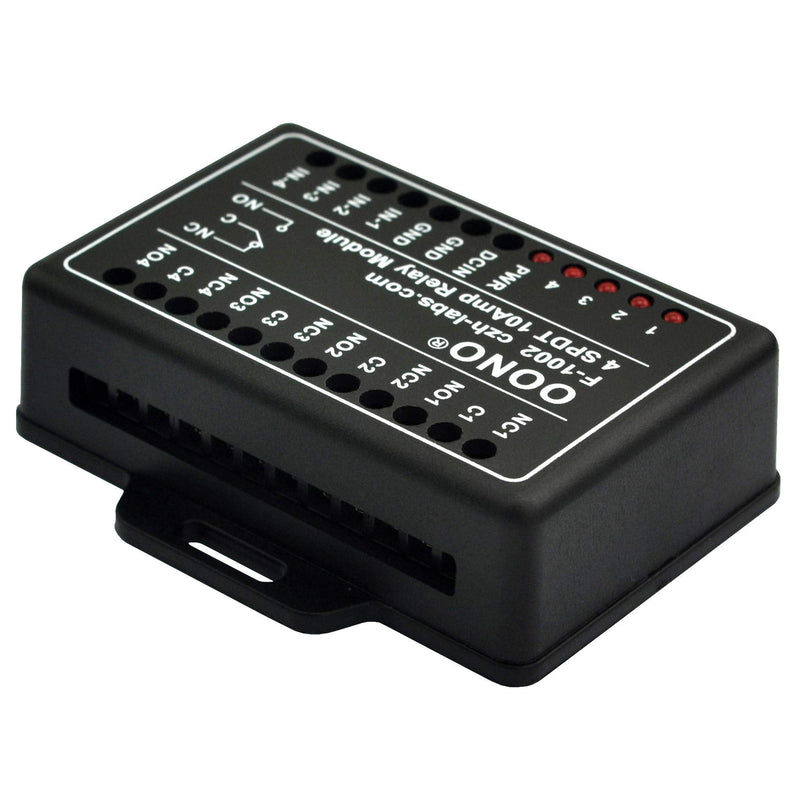 OONO 4 SPDT 10Amp Power Relay Module for Raspberry Pi etc IoT Project, DC5V Version DC 5V