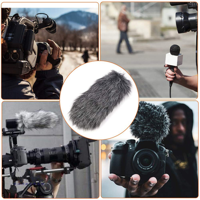 Microphone Covers, Gray Lightweight Flexible Handheld Microphone Windscreen, Professional Use Outdoor Use for Microphone
