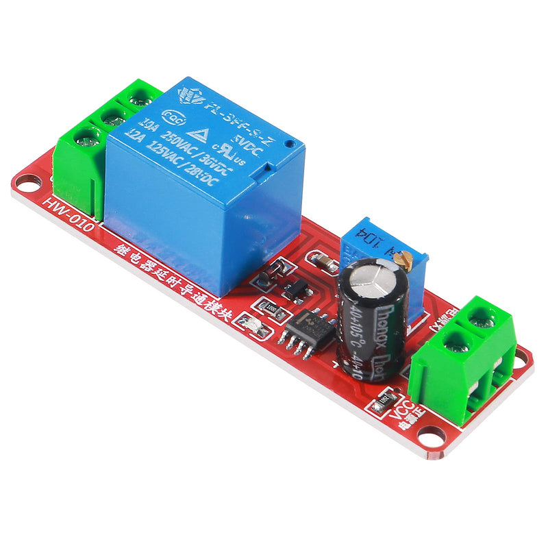 Dorhea 6PCS NE555 DC 5V Delay Timer Relay Switch Module Adjustable 0-10 Seconds Constant Current Regulator Timer Delay Converter for Automotive Control System Electrical Equipment