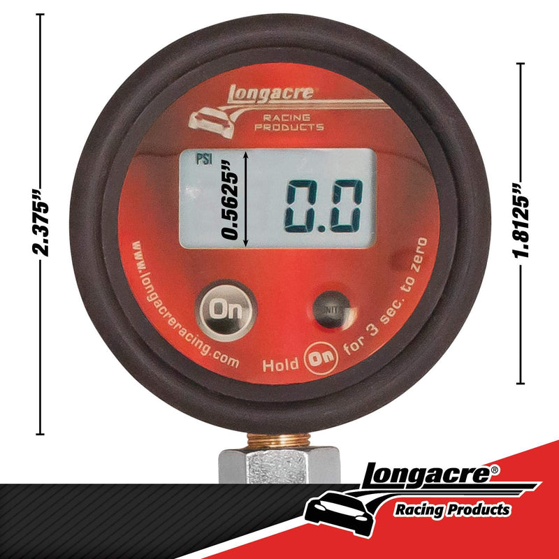 Longacre 52-53006 Econo Digital Tire Gauge w/Active Display