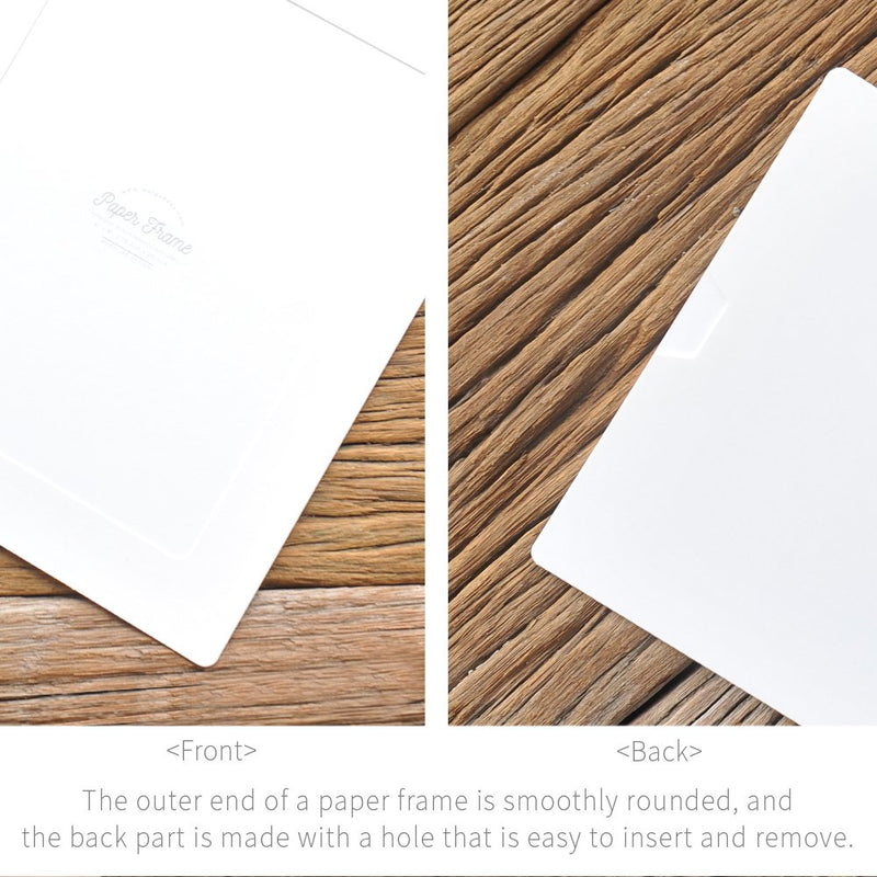 Monolike Paper Photo Frames 6x8 Inch White 15 Pack - Fits 6"x8" Pictures 6x8 White 15p