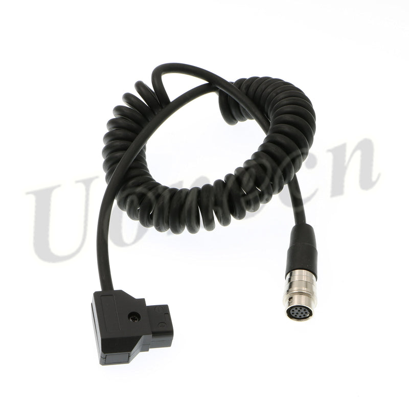 Uonecn for ANTON BAUER D-Tap to Hirose 12 Pin Female Power Cable for 1/3" 1/2" 2/3" for Fujinon for Nikon for Canon Angenieux Lens