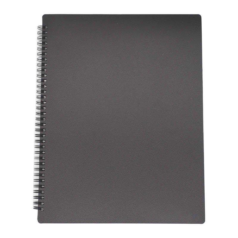 Music Folder, Sheet Music Folder, Office Folder, writable, Spiral Binding, A4 Size 40 Pockets, Also Used for Writing, Drawing and modifying and Storing Files (Black)