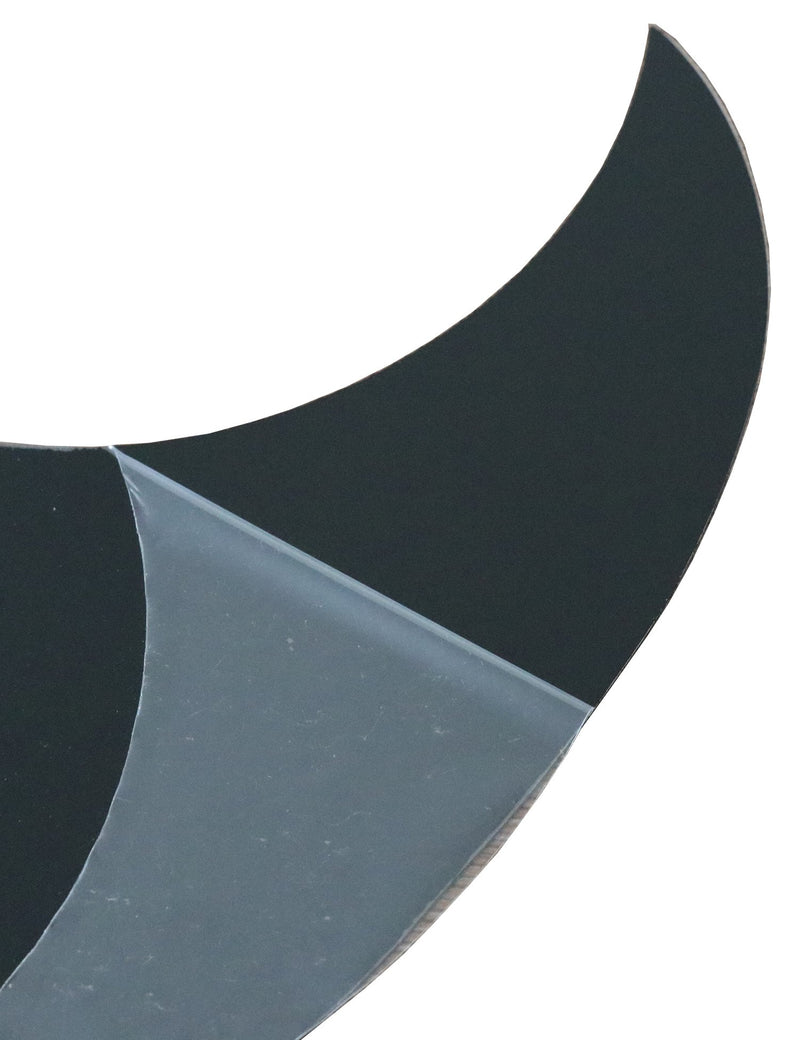 [AUSTRALIA] - Metallor Acoustic Guitar Pickguard Anti-Scratch Guard Plate Perfect Replacement, Self Adhesive Tear or Water Drop Shape Pick Guards Various Color, Cool Guitar Accessories Gifts (Black) Black 