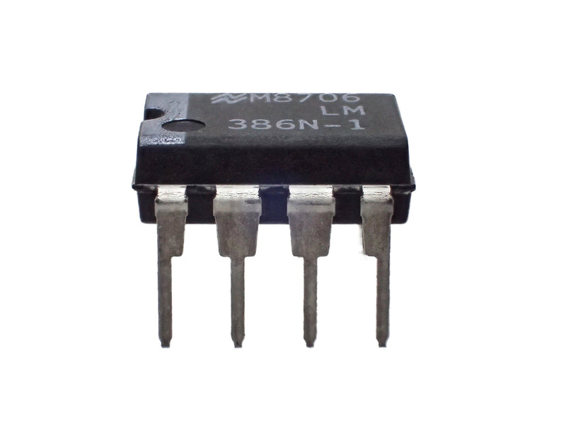 National Semiconductor LM386N-1 Semiconductor, Low Voltage, Audio Power Amplifier, Dip-8, 3.3 mm H x 6.35 mm W x 9.27 mm L (Pack of 10)