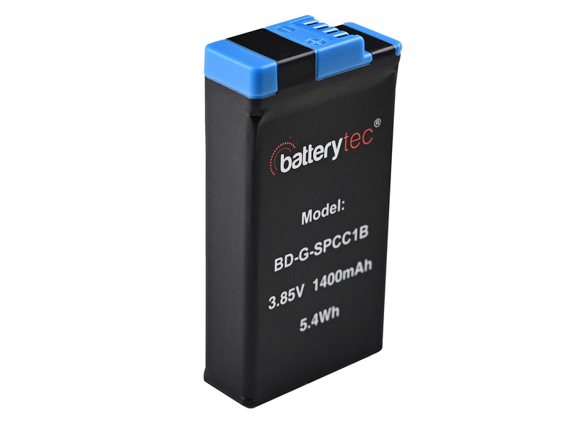 Batterytec Replacement Battery (2park) for GoPro MAX + Dual Battery Charger kit.
