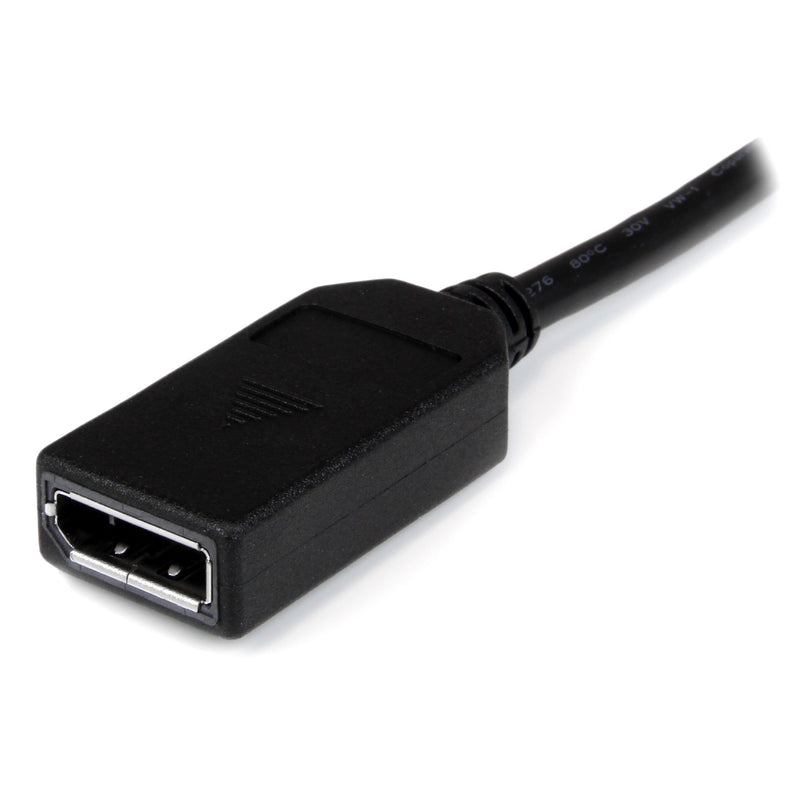 StarTech.com DMS-59 to DisplayPort - 8in - DMS 59 to 2x DP - Y Cable - DMS-59 Adapter - DisplayPort Splitter Cable - LFH Cable (DMSDPDP1),Black