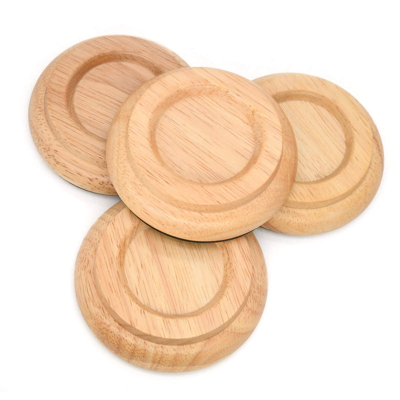 Upright Piano Caster Cups, Hardwood Floor Protector Solid Wood Casters Cups Grand Piano Caster Cups Pads for Piano Non-Slip and Anti-Noise (4 pcs).