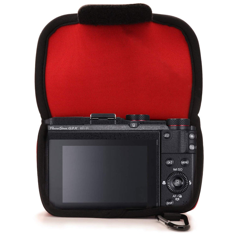MegaGear Ultra Light Neoprene Camera Case Compatible with Canon PowerShot G3 X Red