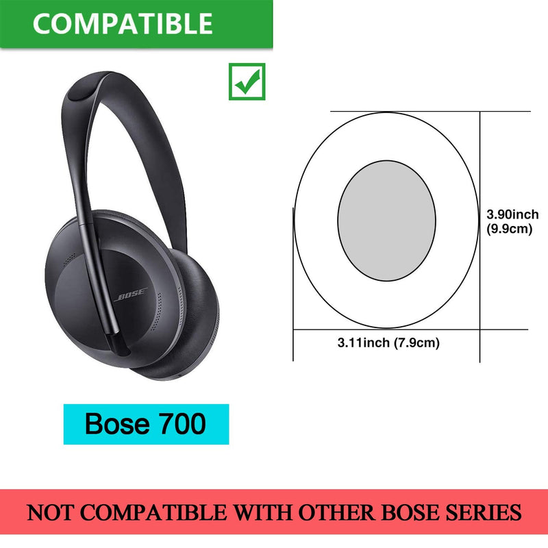 [AUSTRALIA] - Replacement Earpads for Bose 700, JARMOR Memory Foam Ear Cushion Cover for Bose Noise Cancelling Wireless Bluetooth Headphones 700, NC700 ONLY (Black) Black 
