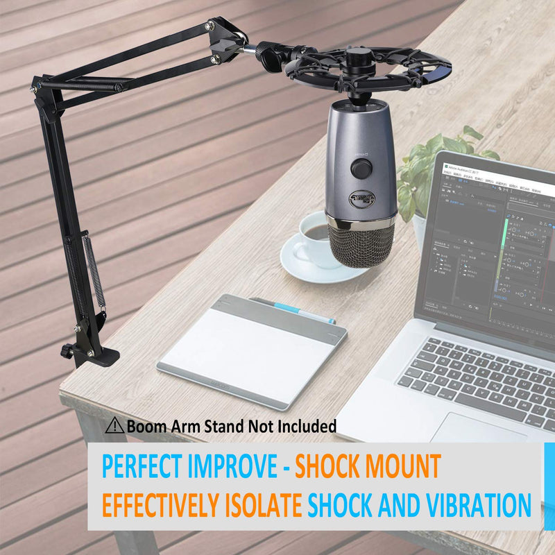 Blue Yeti Nano Shock Mount, Lightweight Alloy Shockmount Reduces Vibration Shock Noise Matching Mic Boom Arm, Designed for Blue Yeti Nano Microphone by YOUSHARES