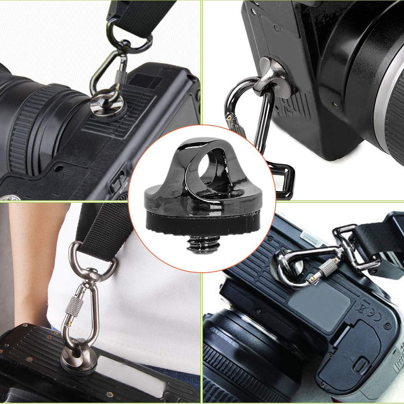 [AUSTRALIA] - KingBra 1/4" Quick Install Metal Screw Holder for Quick Release Camera Neck Strap 6pcs 