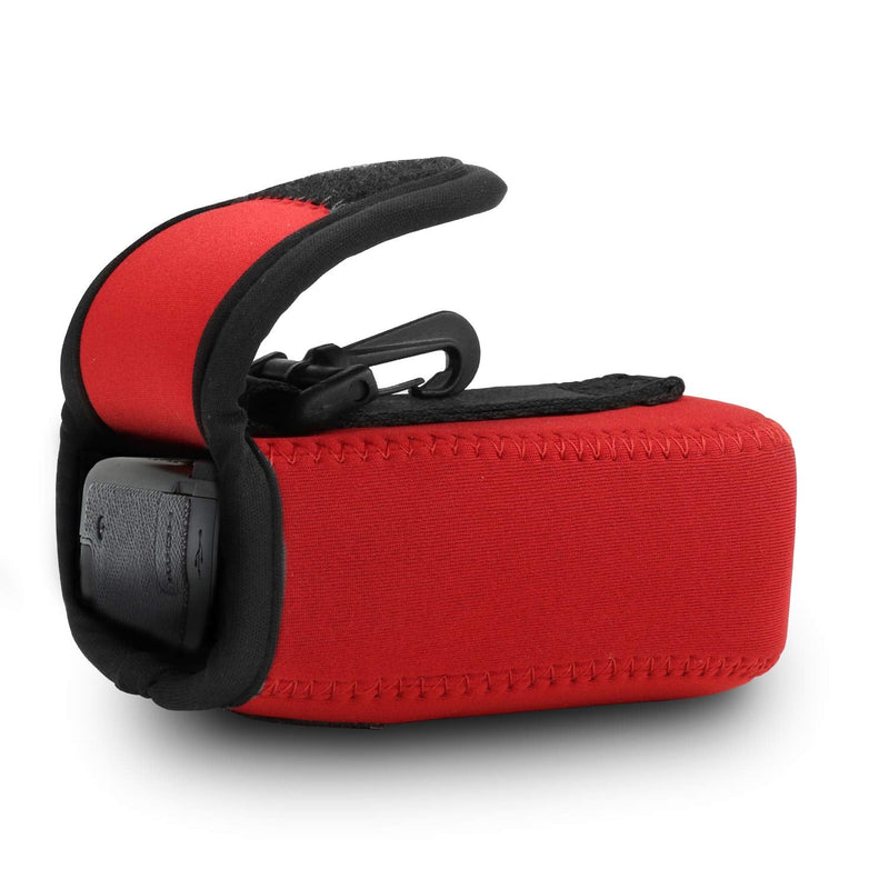 MegaGear Ultra Light Neoprene Camera Case Compatible with Canon PowerShot G7 X Mark III, G5 X Mark II, G7 X Mark II, Nikon Coolpix AW130, S9900, Canon PowerShot G7 X Red