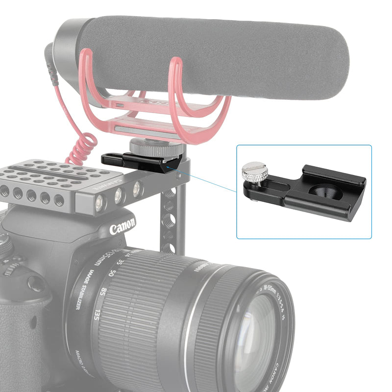CAMVATE Universal Cold Shoe Mount with 1/4"-20 Mounting Groove & Stud Screw for DSLR Camera Cage Kit Shoe Accessories - 2939