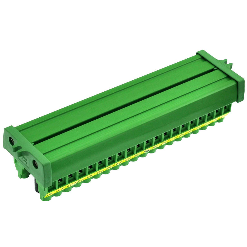 OONO Screw Mount 20 Position Screw Terminal Block Distribution Module with 10 Channel Fuses