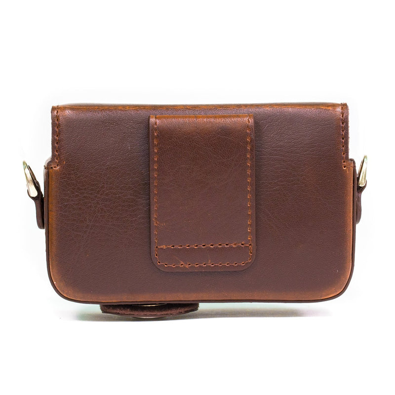 [AUSTRALIA] - MegaGear Leather Camera Case with Strap Compatible with Sony Cyber-Shot DSC-RX100 VII, DSC-RX100 VI, DSC-RX100 V, DSC-RX100 IV, DSC-RX100 III, DSC-RX100 II Dark Brown 