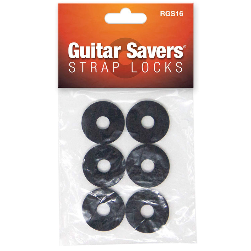 Guitar Savers Premium Strap Locks (3 Pair) - Black 3 Pair