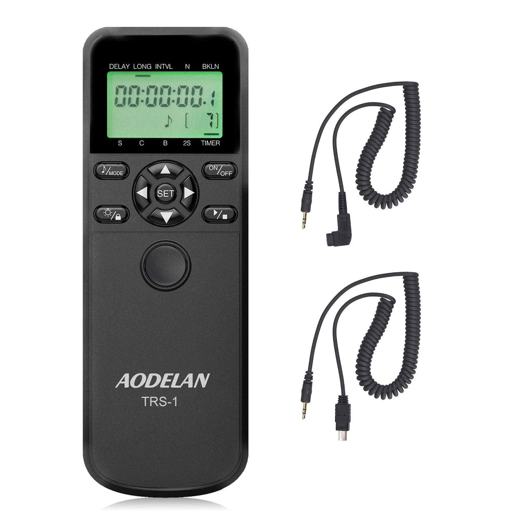 AODELAN TRS-1 Camera Shutter Release Timer Remote Control for Sony a9, a7RIII, a7RII, a7M3,a7M2, a7sII,A3000, A6000, HX300, RX100ii, a550, a560, a850, a55, a67, a77, a99. Replace RM-L1AM and RM-SPR1