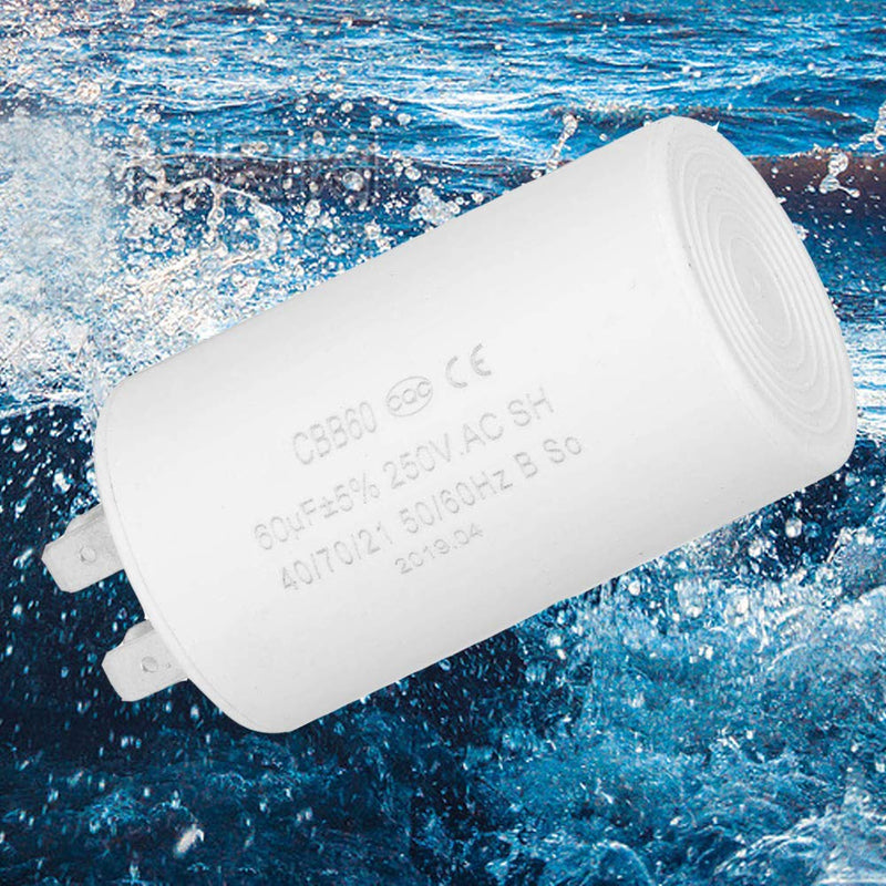 AC 250V 60uF 50/60HZ Cylinder Shaped Run Round Capacitor CBB60 for Motor Cool/Heat Pump Washing Machine,ac Capacitors