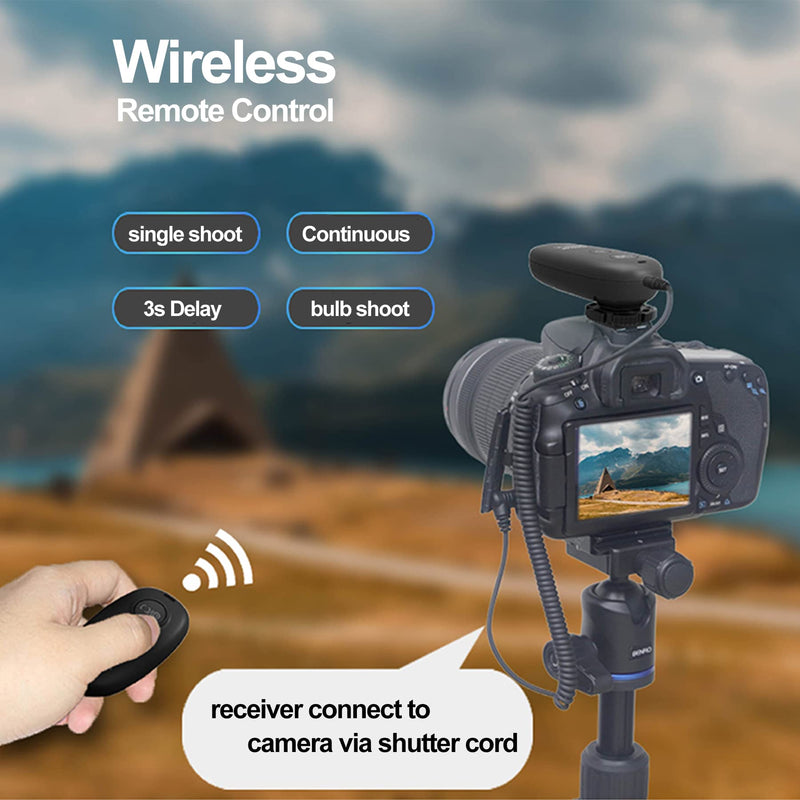 [AUSTRALIA] - AODELAN for Canon Remote Shutter Release Wireless Compatible with T7, T7i, T6, T6i, 60D,T3i, 200D,800D,5D Mark II,Replace RS-80N3 & RS-60E3 Switch 