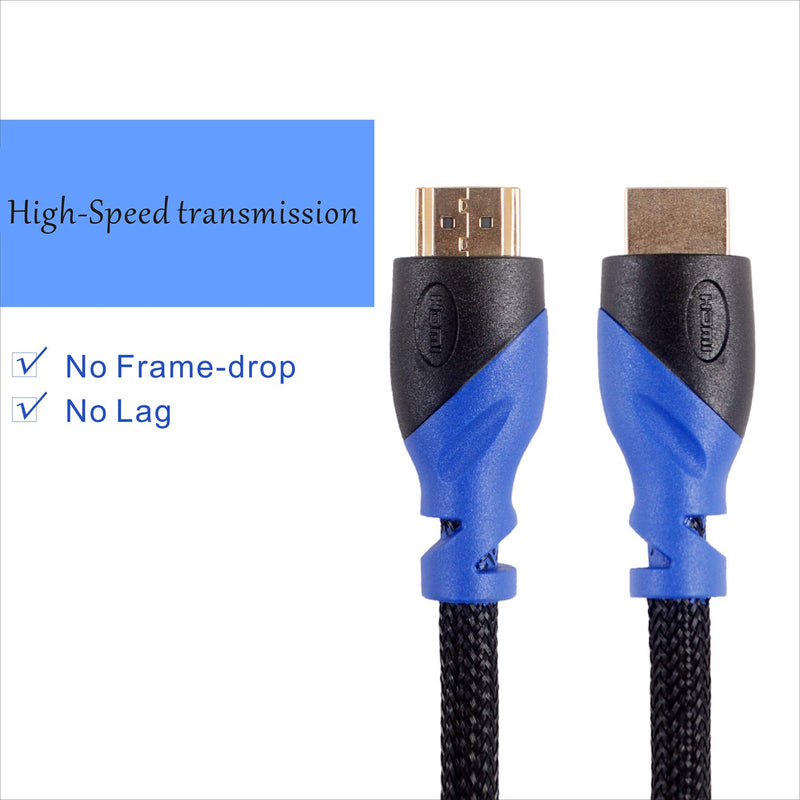8K Hdmi Cable,8K&60Hz 4K@120Hz 4320P UHD Compatible with  LG TV Samsung QLED Apple TV Gaming Consoles Projectors Any Other Hdmi-Enable Device,3FT HDMI Cable 3FT