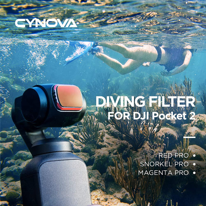 CYNOVA Wide Angle Lens Filter for OSMO Pocket 2 and DJI Pocket 2 Accessories Professional Gradual Version(CPL) CPL
