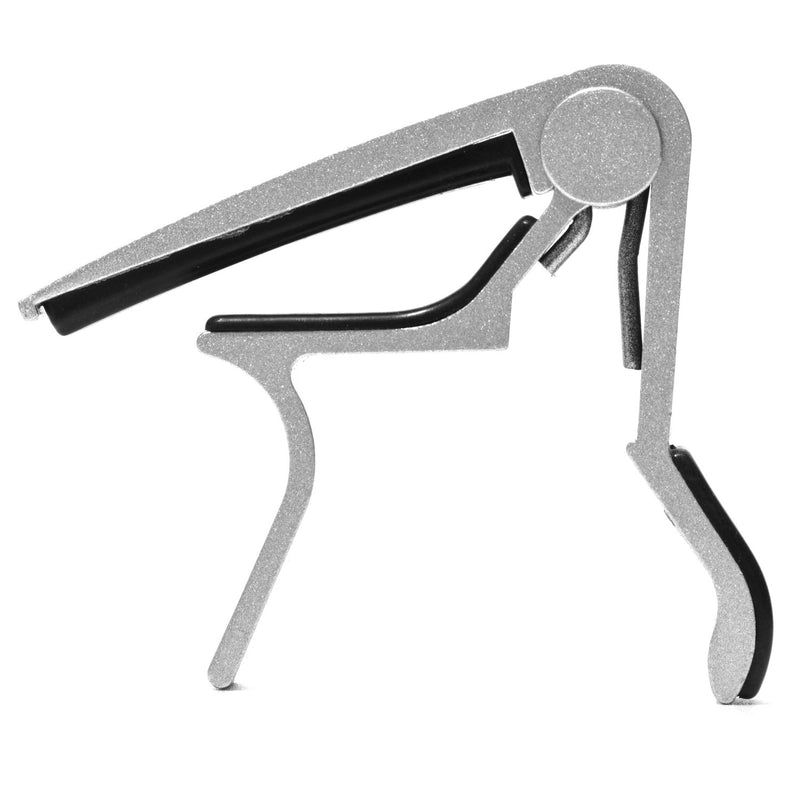 Elagon Capo ST Silver. Quick-release Trigger Action Guitar Capo for all Electric and Acoustic Guitar, Classical Guitar, Ukulele, Banjo, Mandolin, etc. The Reliable Workhorse Capo that Wont Fail You! 06-Silver