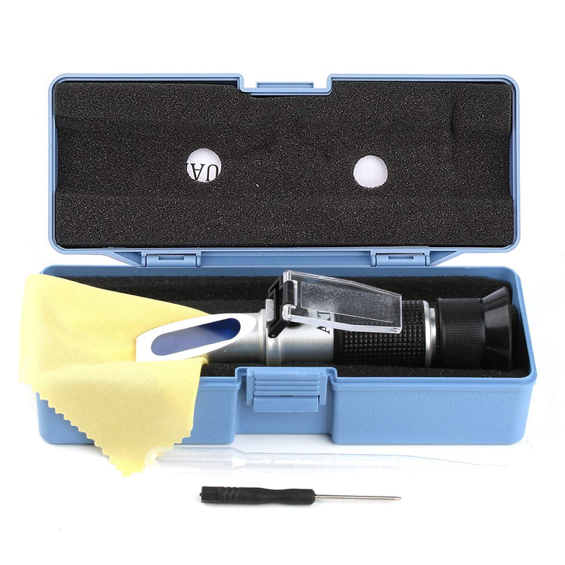 3-in-1 Antifreeze Refractometer in Fahrenheit Antifreeze Coolant Tester Refractometer for Checking Freezing Point of Automobile Antifreeze Systems and Battery Fluid Condition Battery Acid, Glycol 3-in-1 ℉ Antifreeze Refractometer