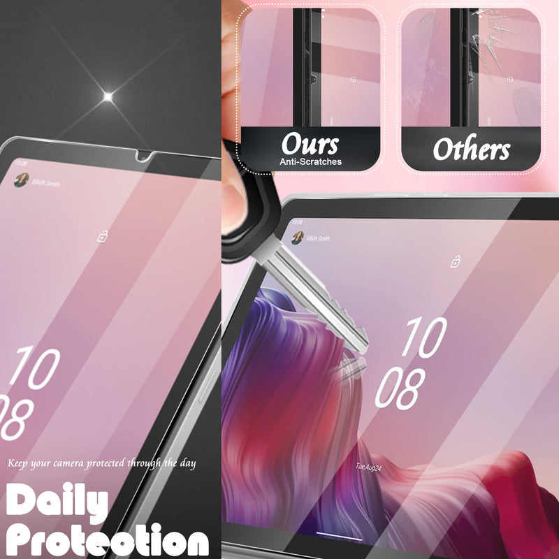 Orzero (3 Pack) Compatible for Lenovo Tab M9 (9 inch) Tempered Glass Screen Protector, Bubble-Free 9 Hardness HD (Lifetime Replacement)